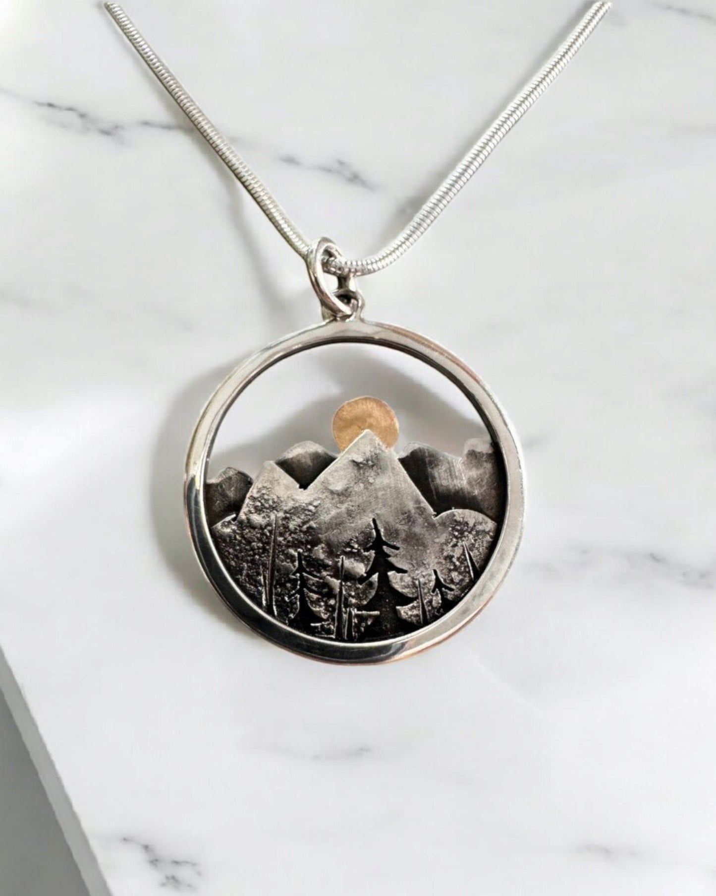 The Mountain Necklace: Sunset Outdoor Jewelry