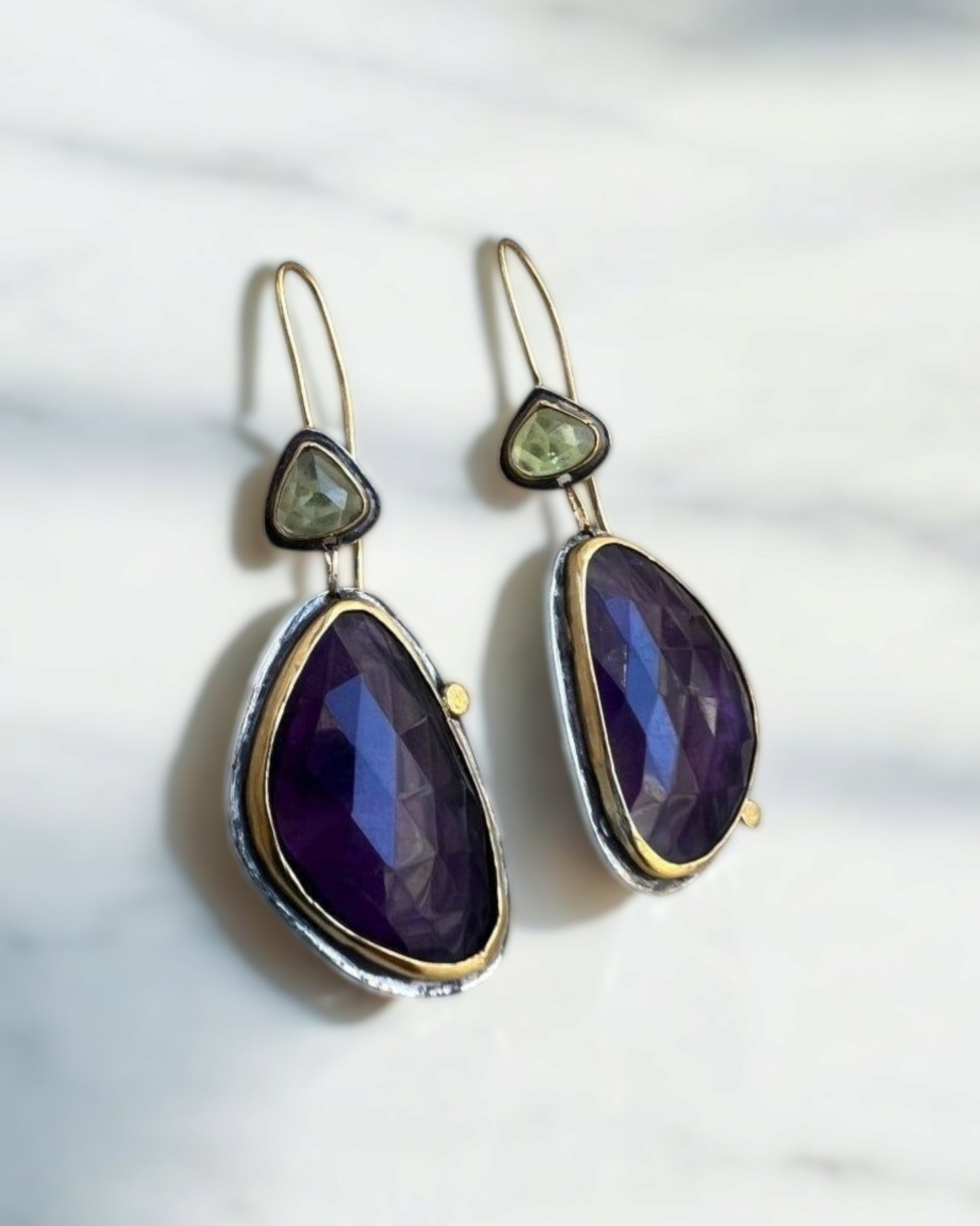 Brincos pendentes de ametista: elegância sem esforço para qualquer ocasião