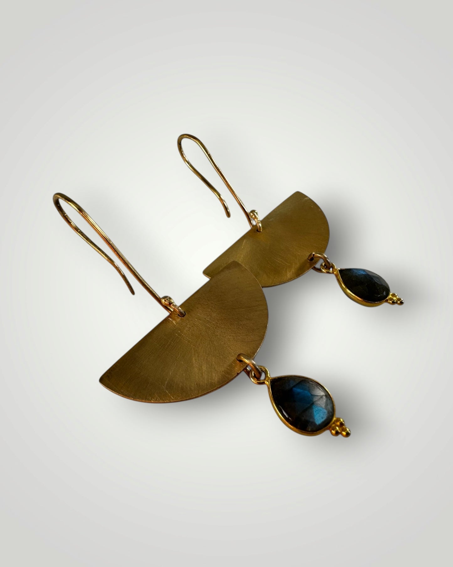 Golden eagle dangle earrings. Lightweight