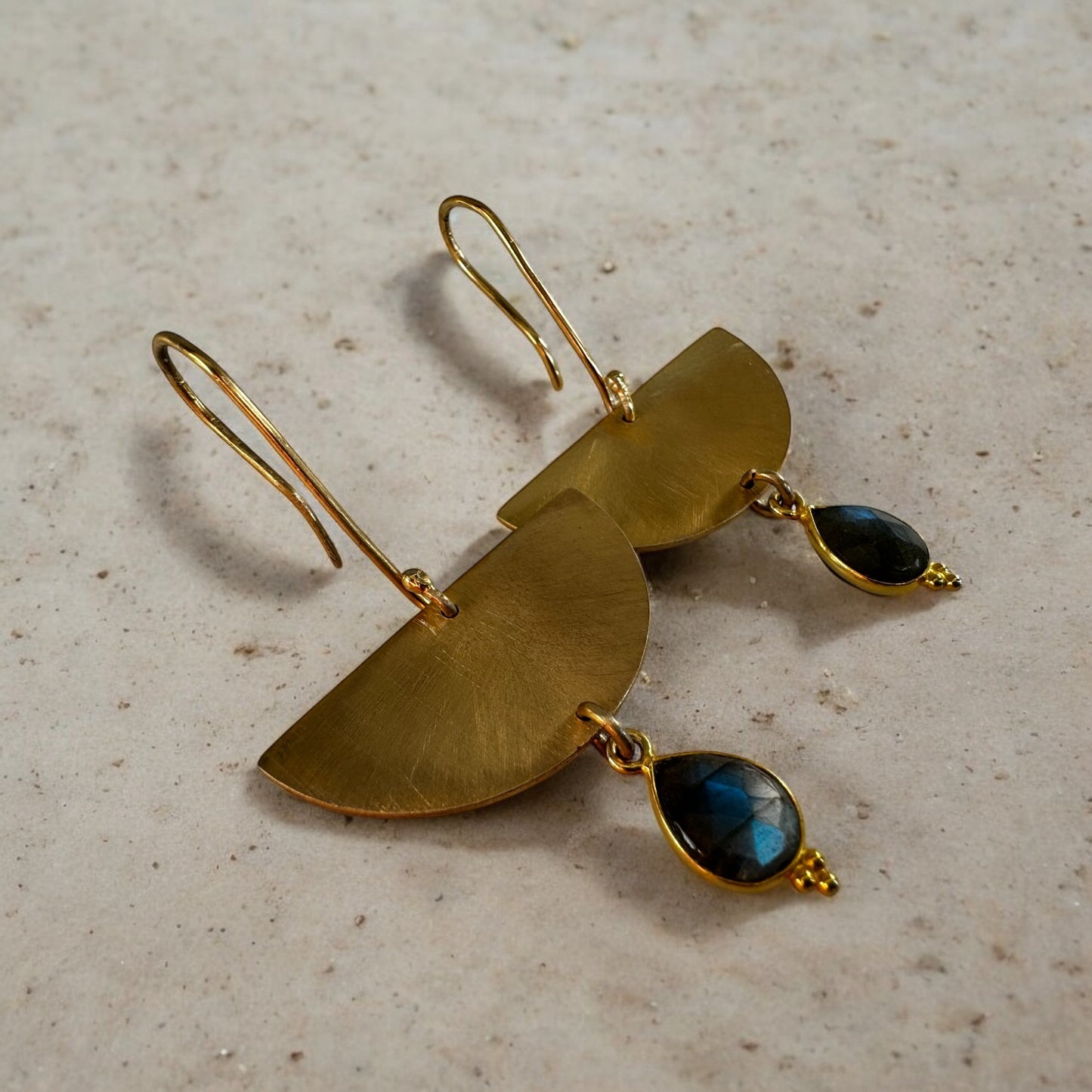 Golden eagle dangle earrings. Lightweight