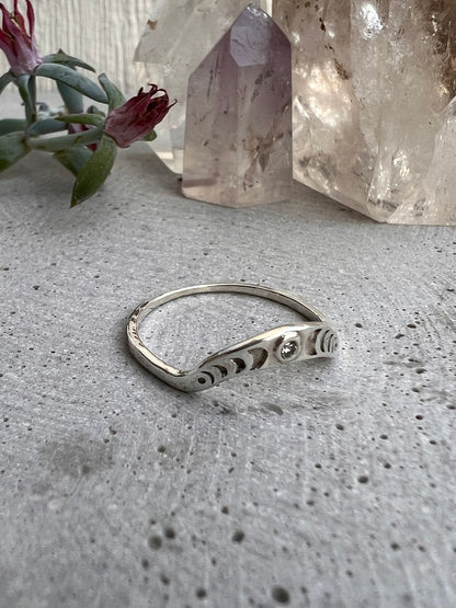 Celestial Diamond silver Ring: A Unique Expression of Elegance